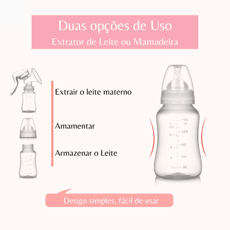 Bomba Manual - extratora de leite - Mega Mimos